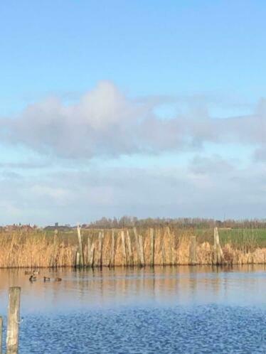 Waterchalet Number 6 Recreationpark Yn'E Lijte Grou Met Ligplaats Boot Villa Exterior foto